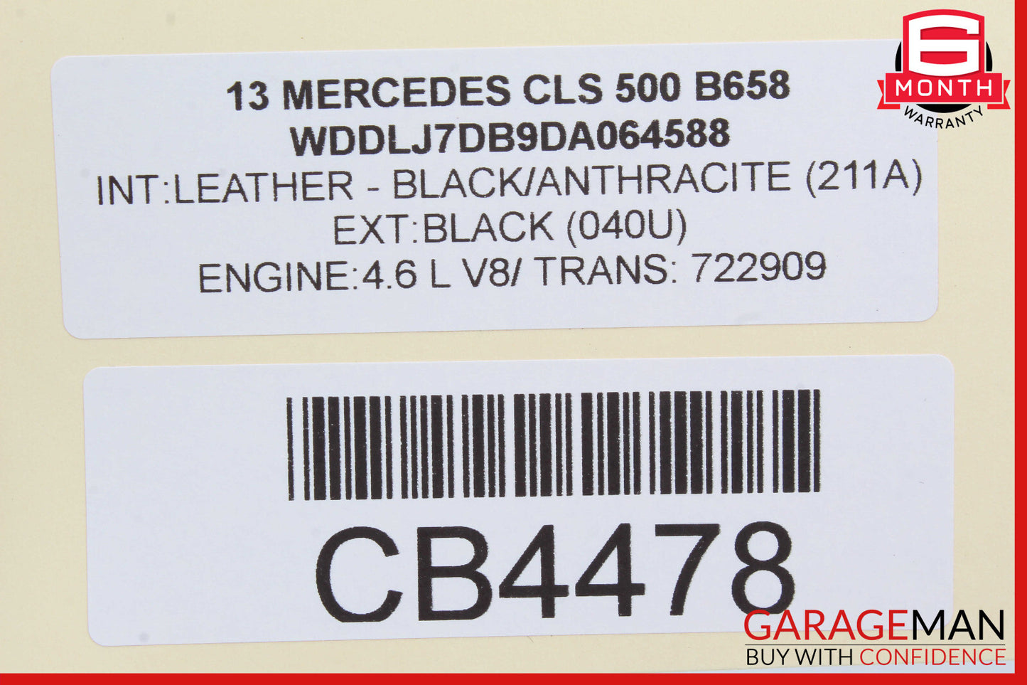 12-18 Mercedes W218 CLS500 CLS550 Front Right Dashboard Airbag Air Bag OEM