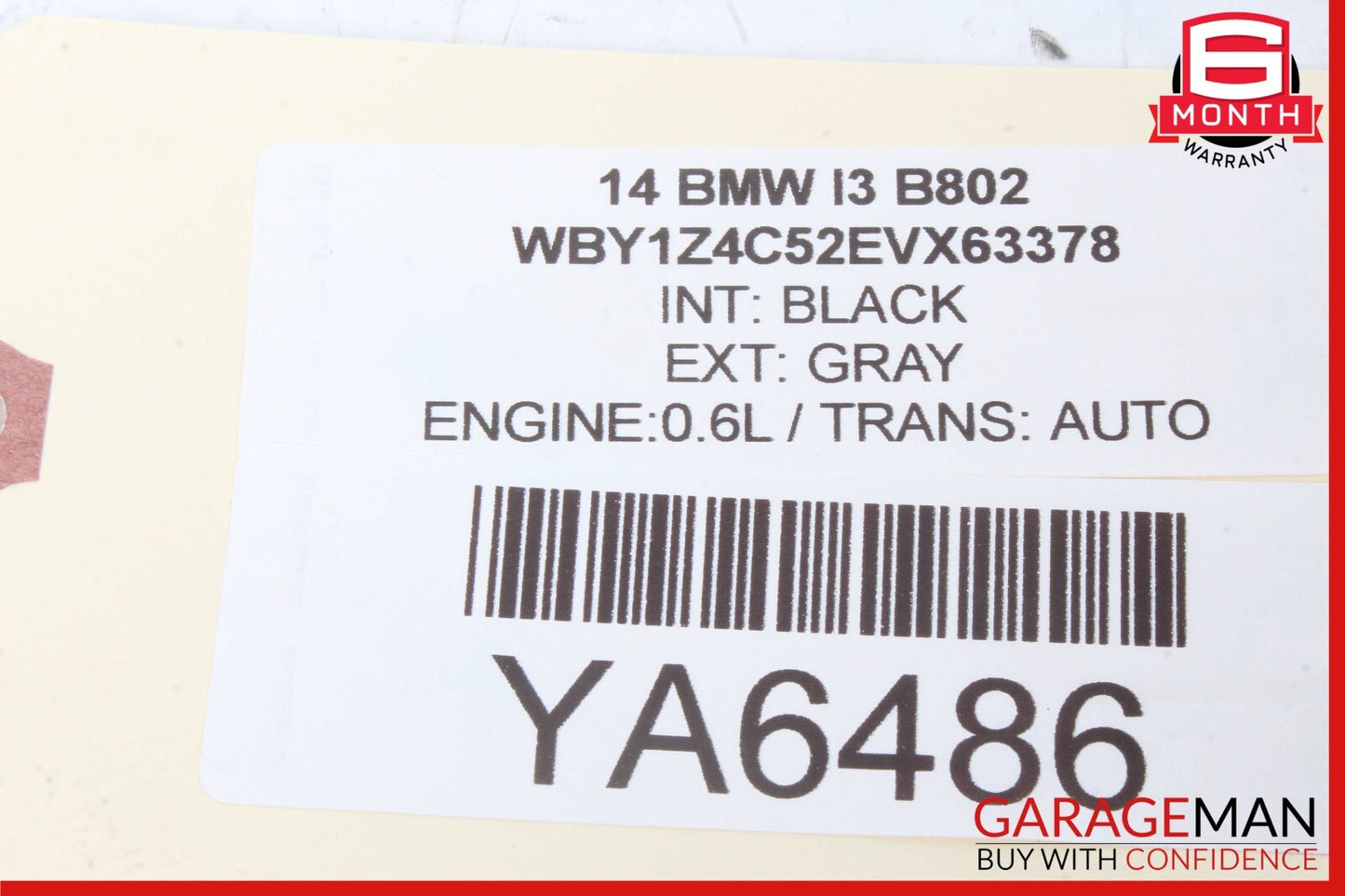 14-21 BMW i3 I01 Hybrid Knee Airbag Air Bag Left Driver Side Black OEM