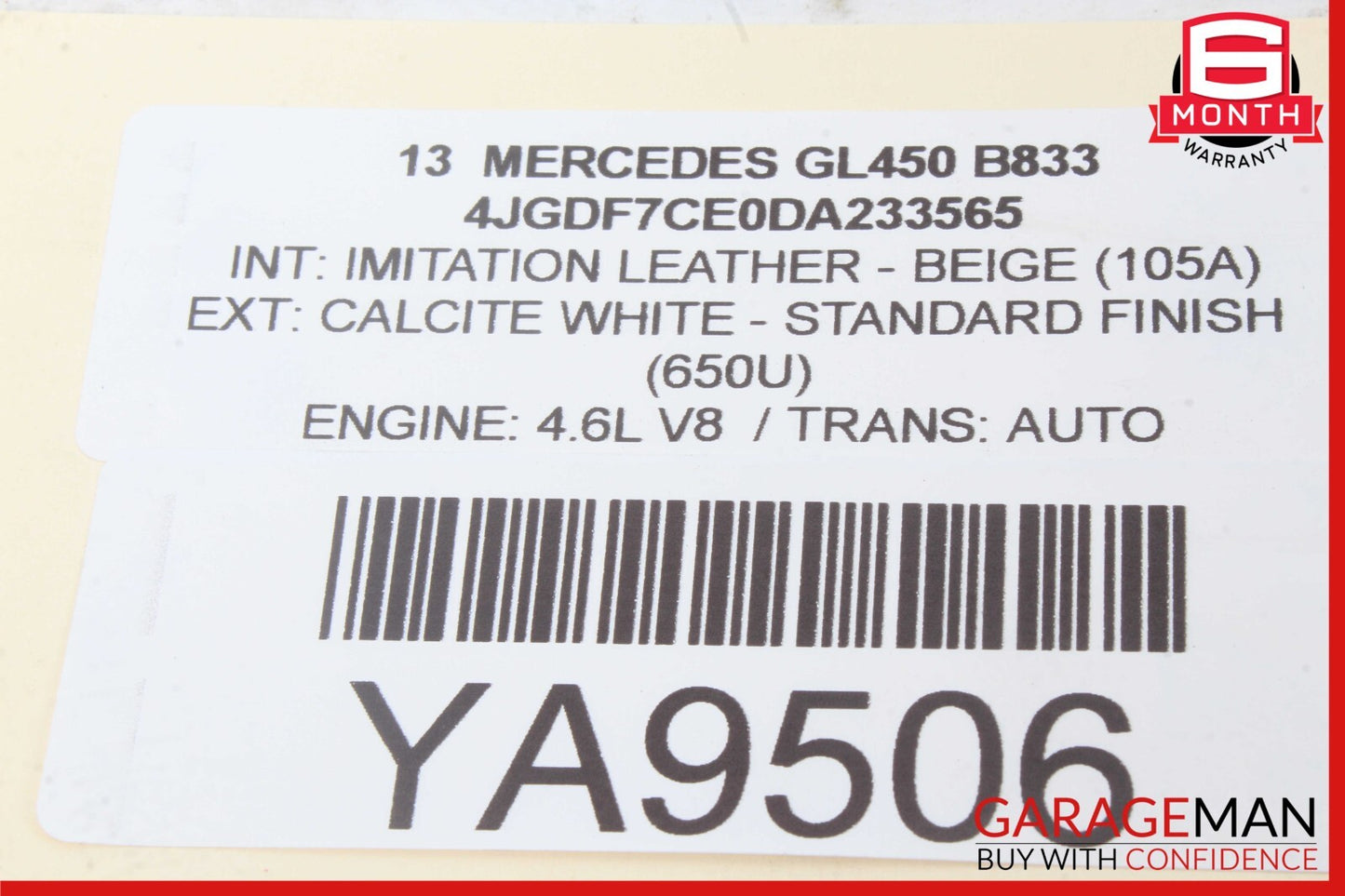 12-19 Mercedes X166 GL450 ML350 Front Right Passenger Side Seat Airbag SRS OEM
