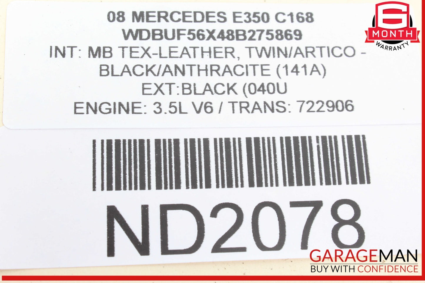 03-09 Mercedes W211 E350 E550 E320 Glove Box Right Passenger Side Air Bag OEM
