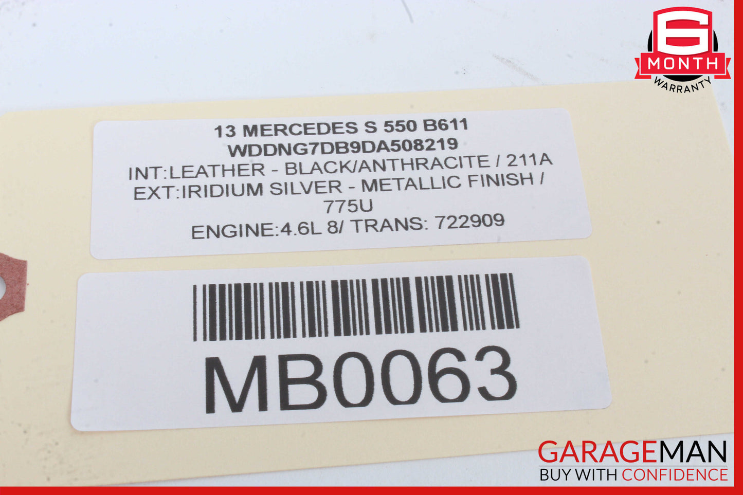 10-14 Mercedes W221 S550 CL550 Steering Wheel Airbag Air Bag OEM