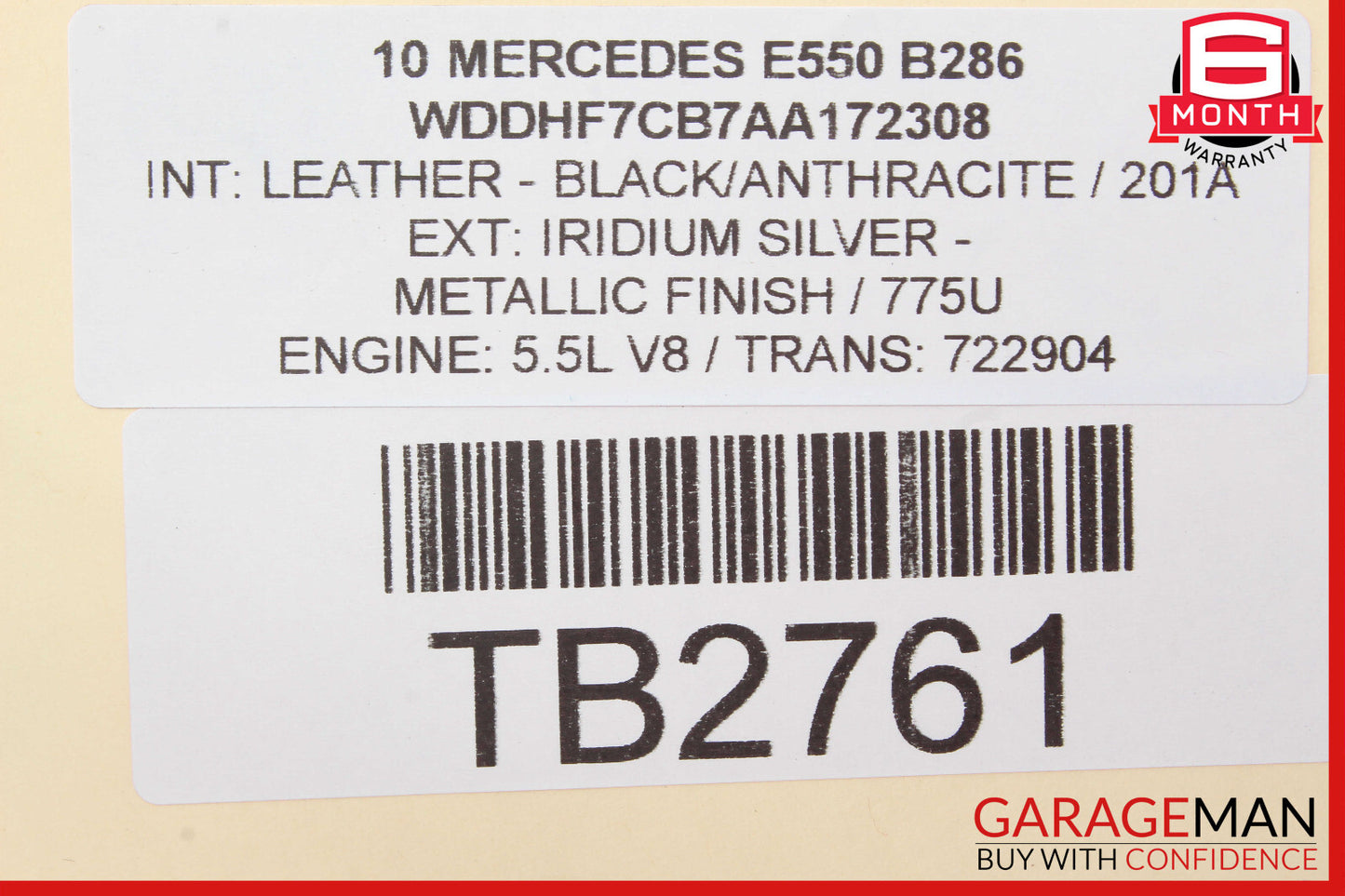 10-18 Mercedes W212 E550 CLS550 Seat Side Airbag Air Bag Front Left Side OEM