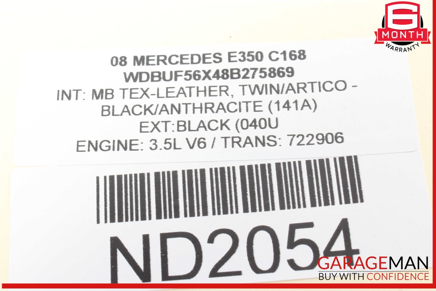 03-11 Mercedes W211 E350 CLS550 Airbag Air Bag Sensor SRS Control Module OEM