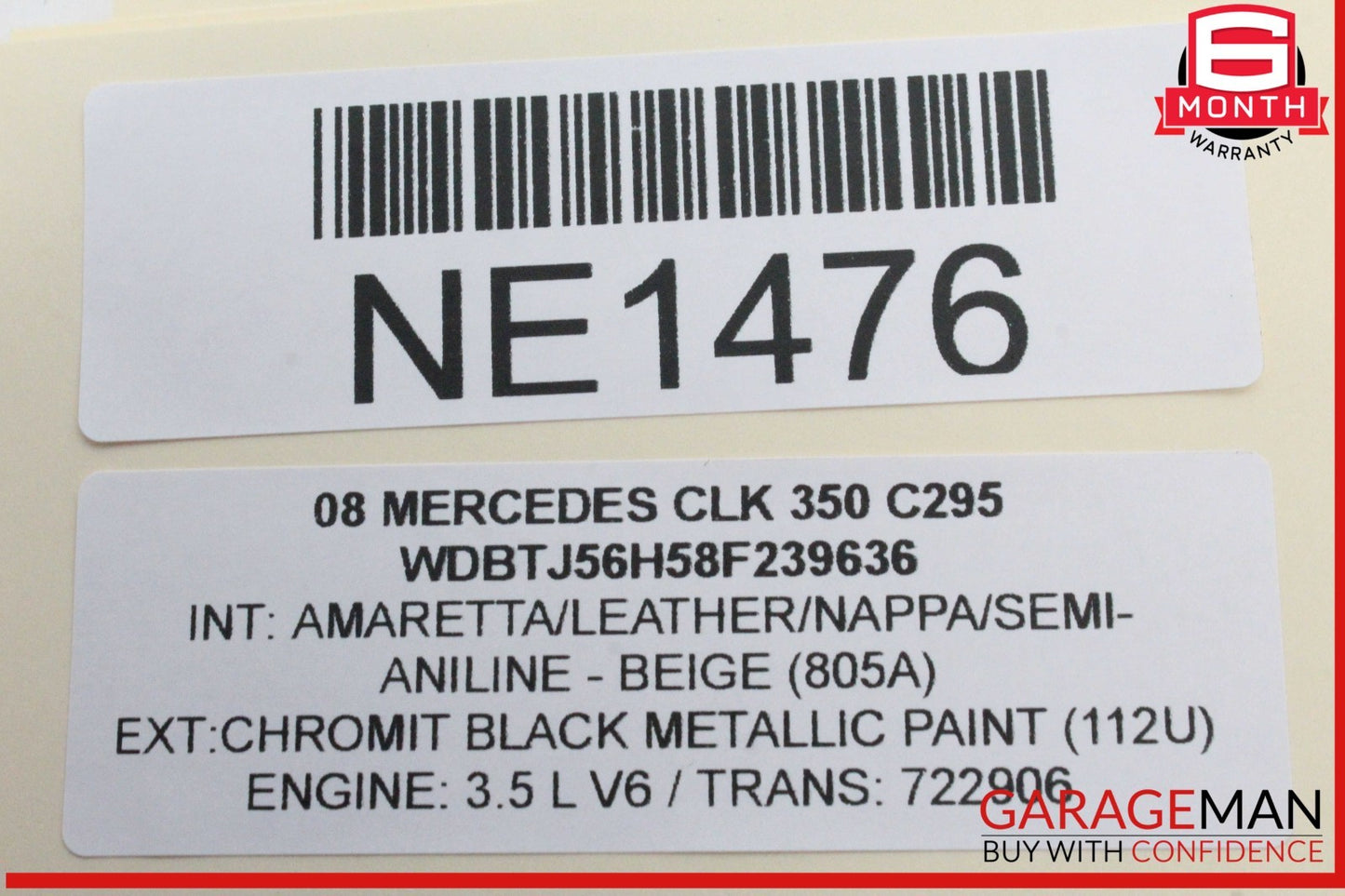 05-09 Mercedes W209 CLK350 Front Right Passenger Side Dash Airbag Air Bag OEM