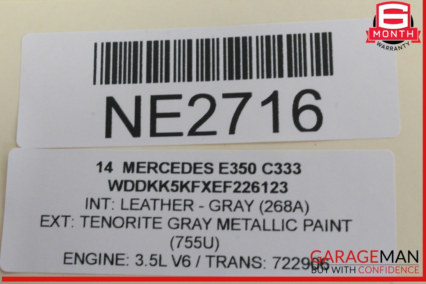 12-16 Mercedes W212 E350 Right Passenger Side Roof Curtain Airbag Air Bag OEM