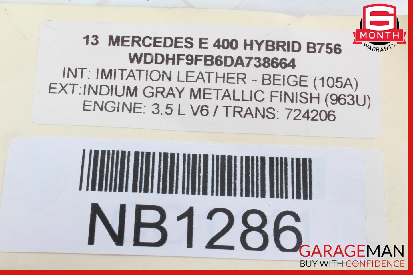 10-13 Mercedes W212 E400 E350 Front Right Dashboard Dash Airbag Air Bag OEM