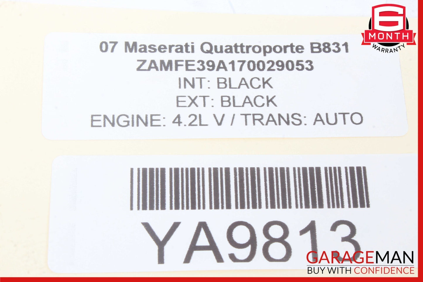 03-08 Maserati Quattroporte M139 Right Side Dashboard Panel Airbag w/ Cover OEM