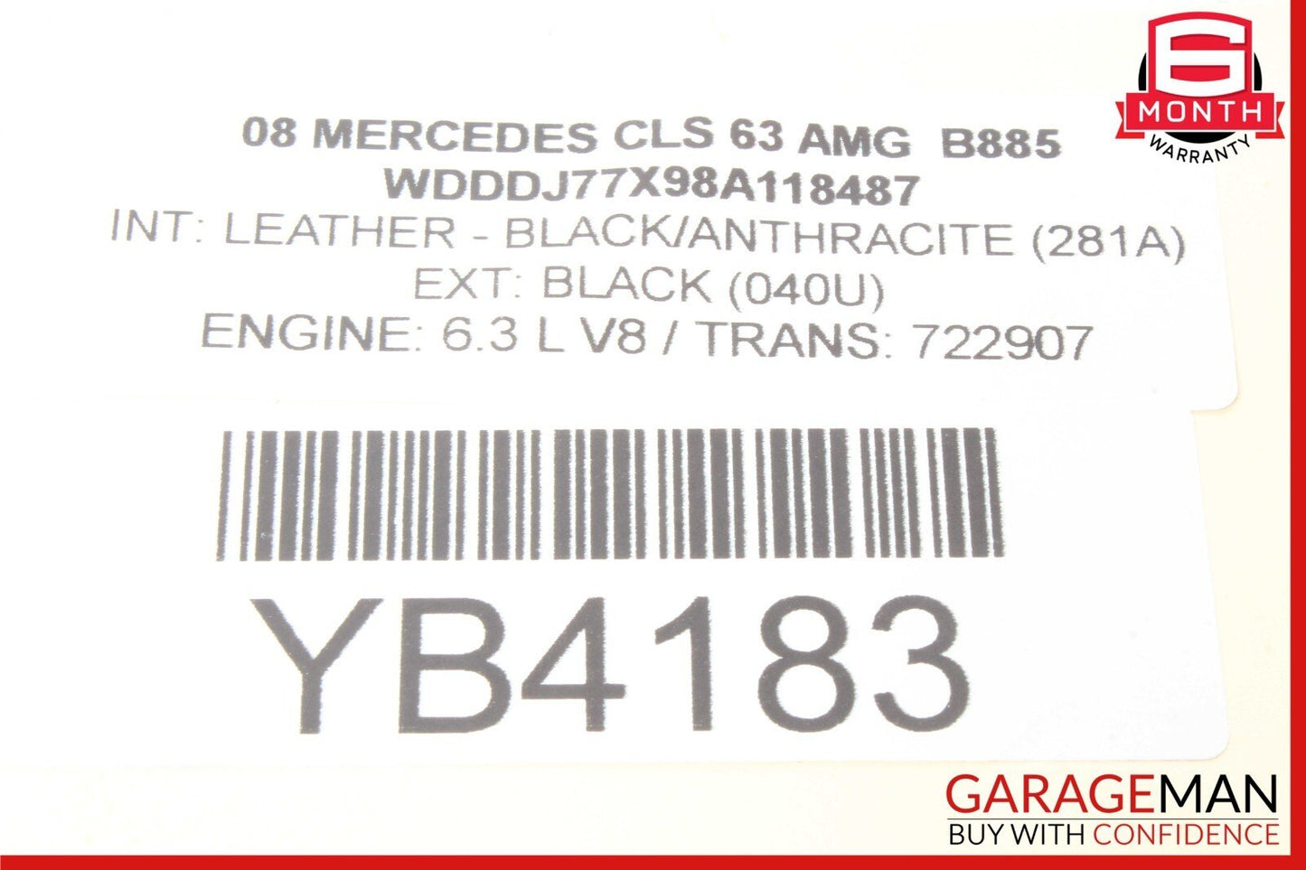 06-11 Mercedes W219 CLS63 AMG CLS550 CLS350 Rear Right Side Door Control Module