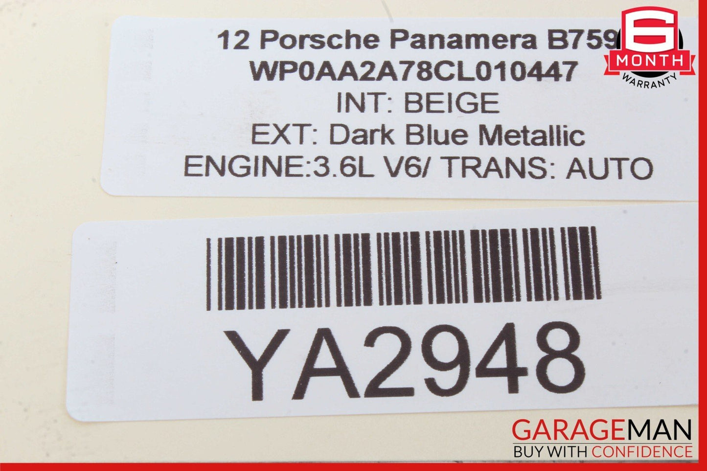 10-12 Porsche Panamera 970 4S GTS Rear Right or Left Side Door Control Module