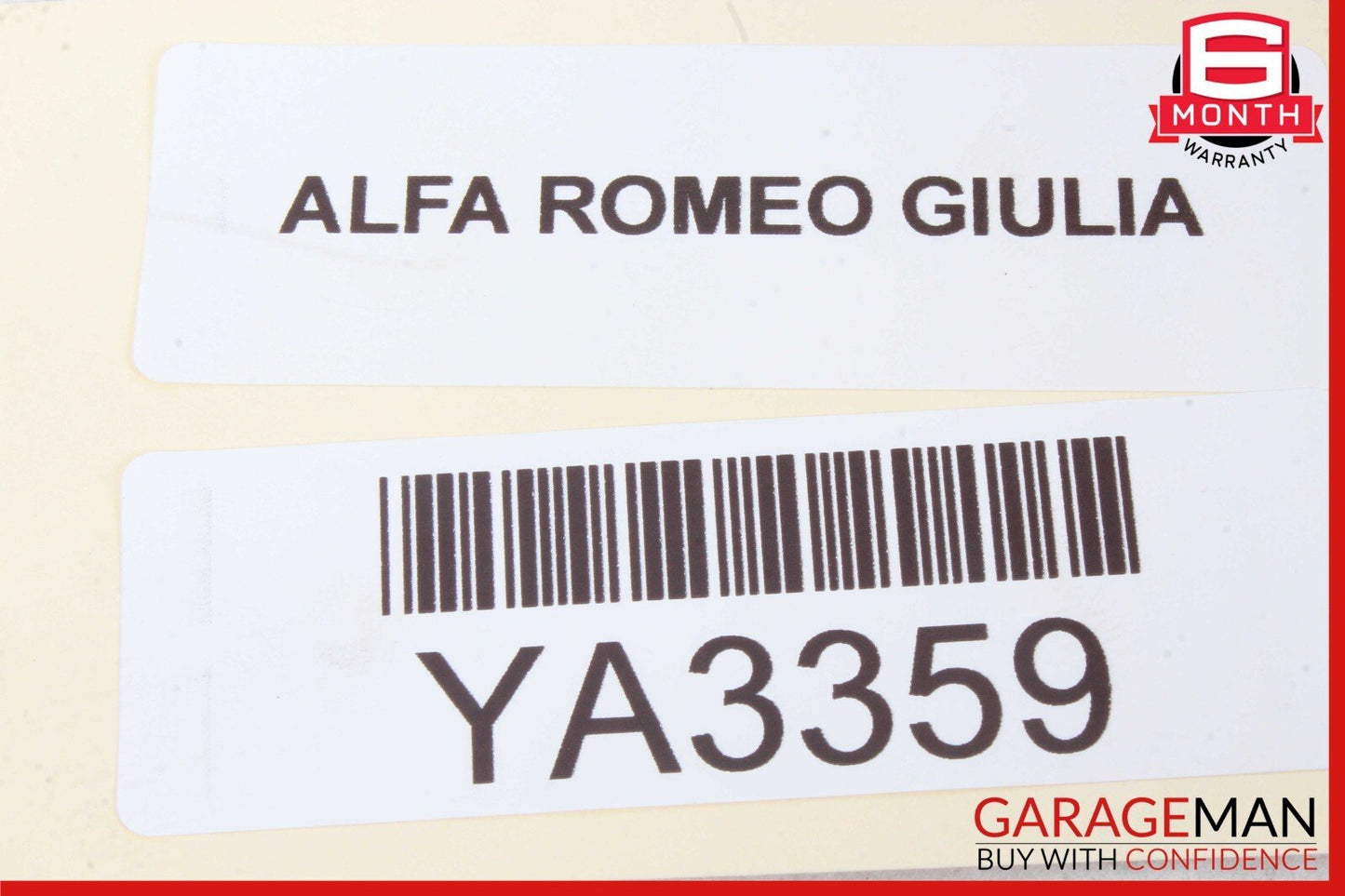 17-19 Alfa Romeo Giulia Right Side Inner Fender Foam Sound Insulation Cover