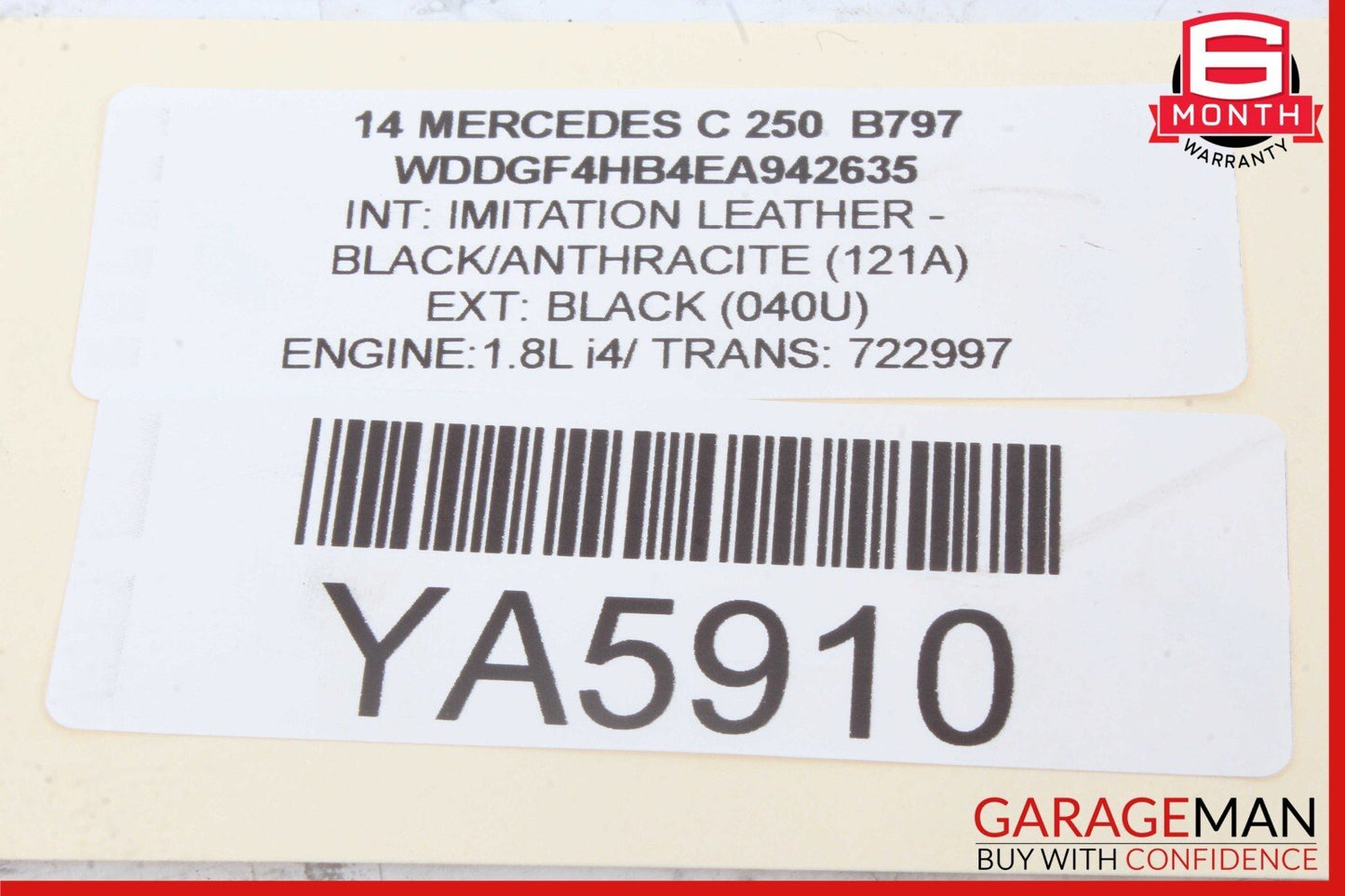 08-18 Mercedes W204 C250 CLS500 Rear Right Side Door Control Module Unit OEM