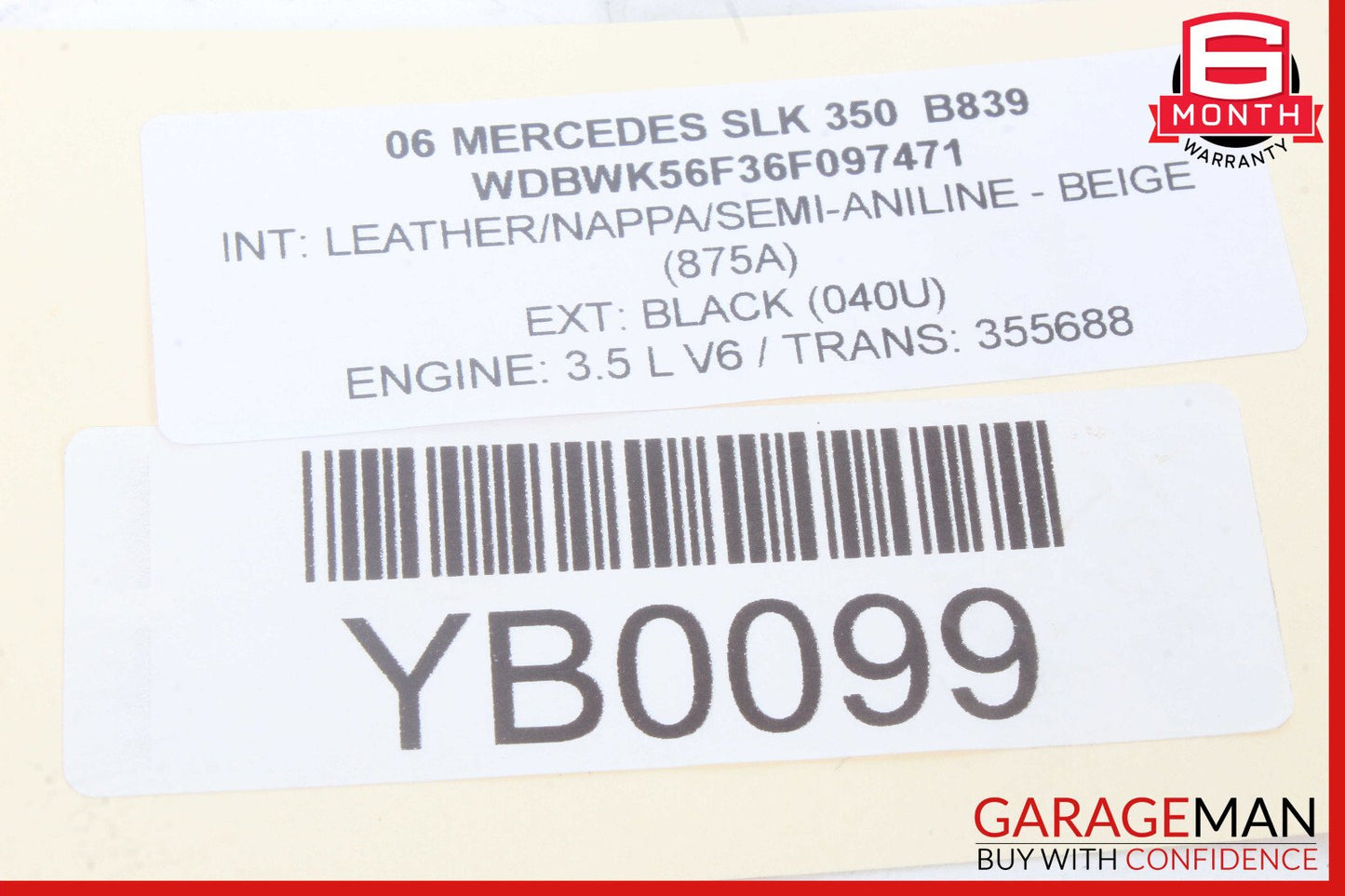 01-11 Mercedes R171 SLK300 SL550 E550 Rear Trunk Navigator GPS Antenna Black