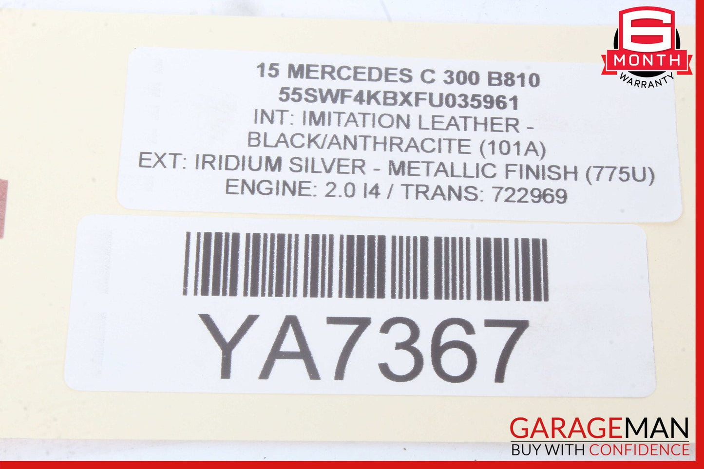 15-18 Mercedes W205 C300 Rear Right Side Door Control Module Unit OEM