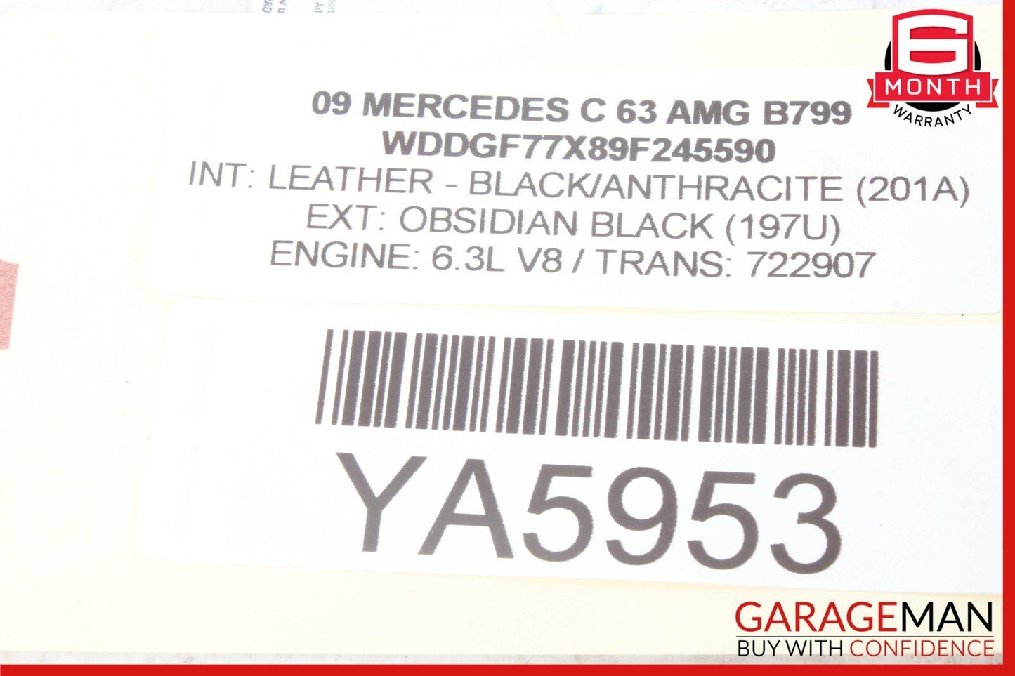 08-18 Mercedes W204 C63 AMG CLS550 GLK350 Rear Left Side Door Control Module OEM