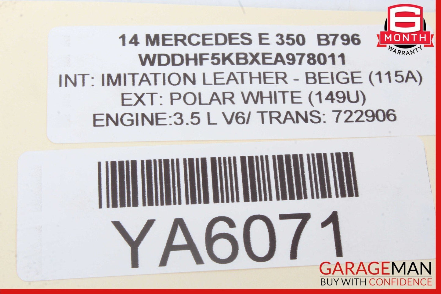 08-18 Mercedes W212 E350 C300 CLS550 Rear Right Side Door Control Module OEM