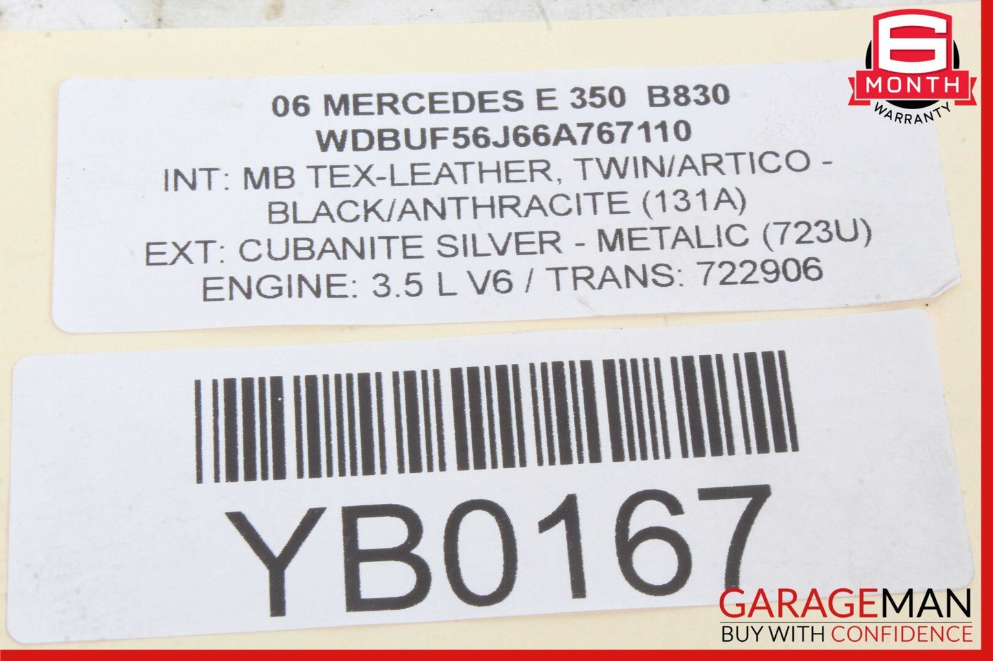 05-12 Mercedes W211 E350 R350 C300 Engine PCV Crankcase Vent Valve Oil Separator