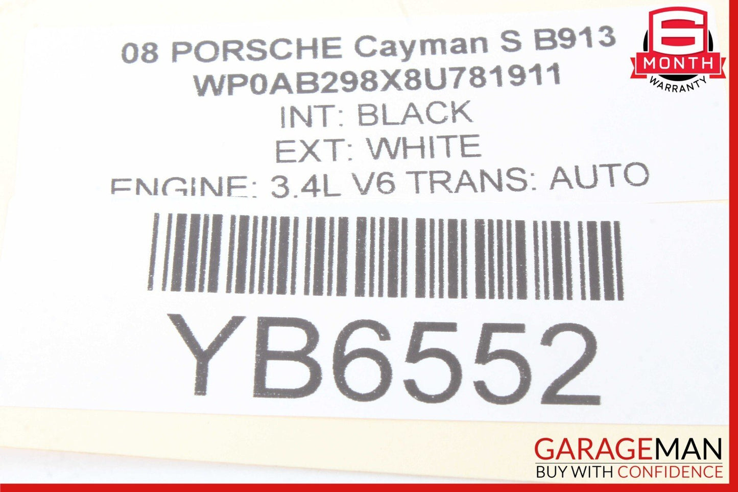 06-12 Porsche Cayman 987 Front Overhead Console Reading Domelight Lamp Oem