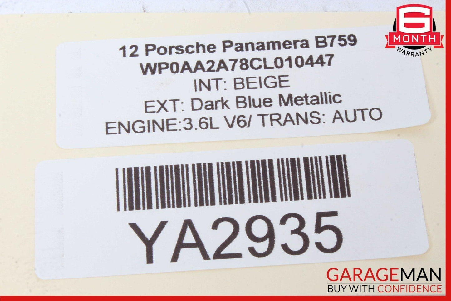 10-12 Porsche Panamera 970 4S GTS Rear Left or Right Side Door Control Module