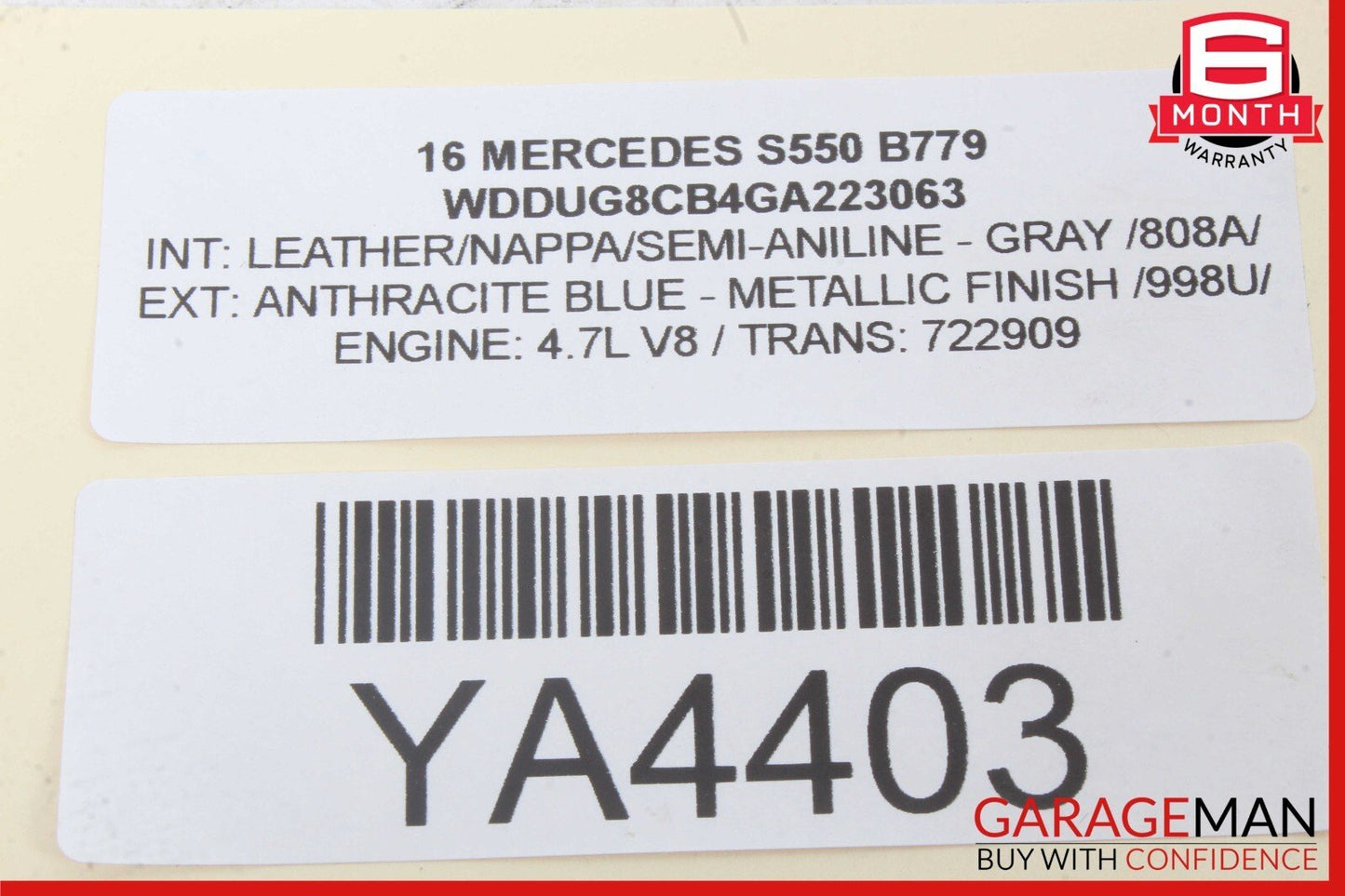 14-17 Mercedes W222 S550 S600 Sedan Front Right Side Door Control Module OEM