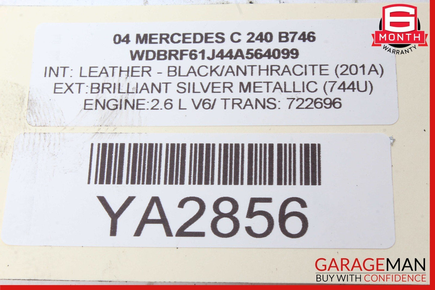 01-07 Mercedes W203 C240 Rear Right & Left Shock Absorber Coil Spring Set of 2