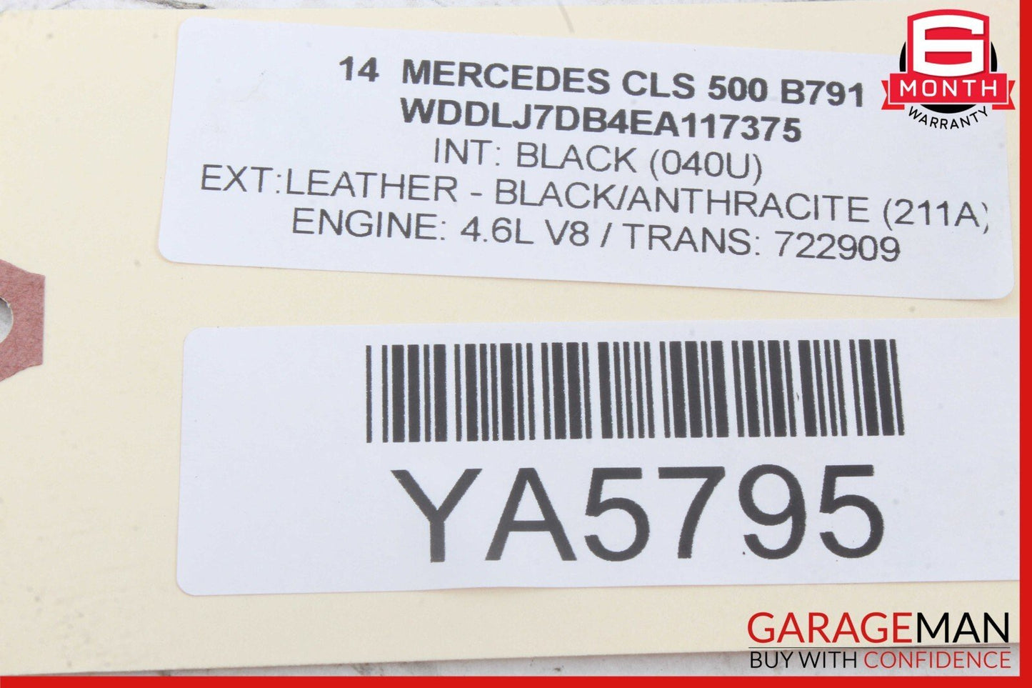 08-18 Mercedes W218 CLS500 E550 Rear Right Side Door Control Module Unit OEM