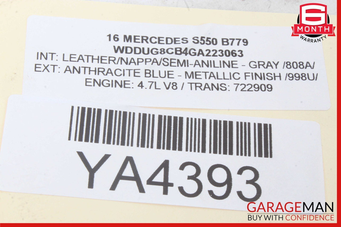14-17 Mercedes W222 S550 S600 Sedan Front Left Side Door Control Module OEM