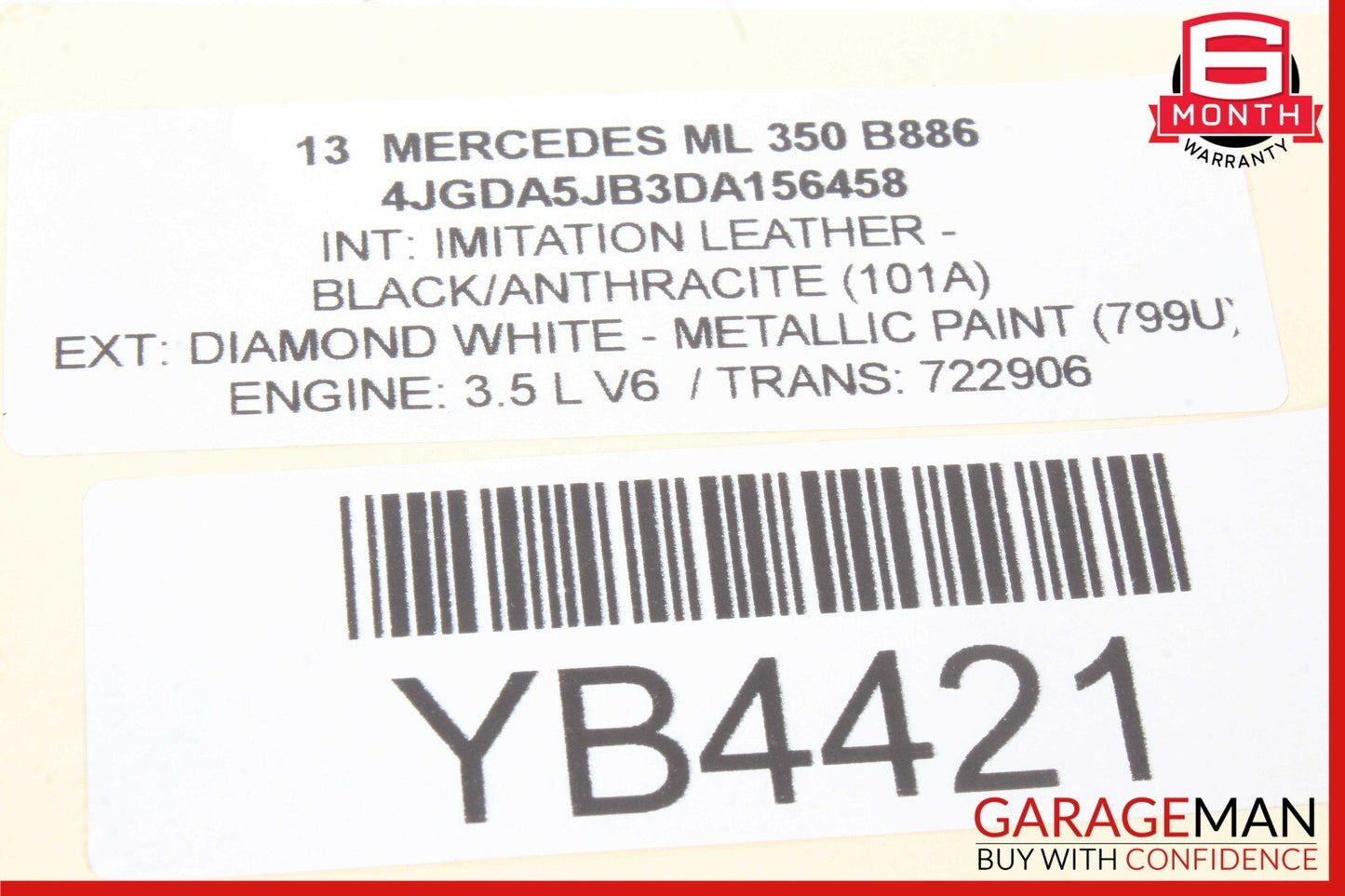 12-19 Mercedes W166 ML350 GL450 GLE350 Rear Right Side Door Control Module OEM