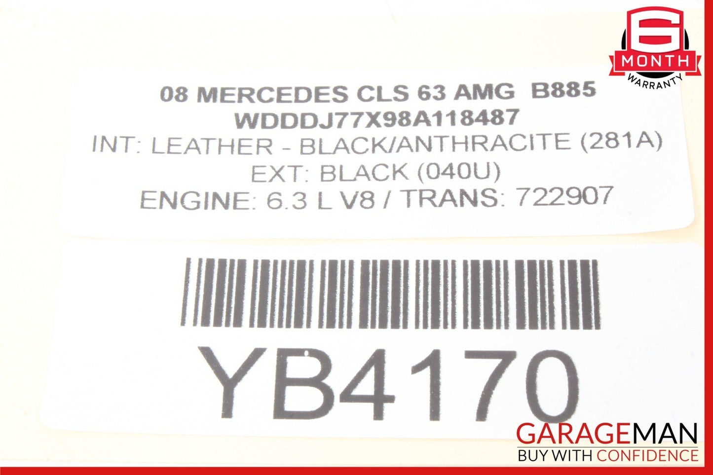06-11 Mercedes W219 CLS63 AMG CLS550 Rear Left Side Door Controller Module Unit