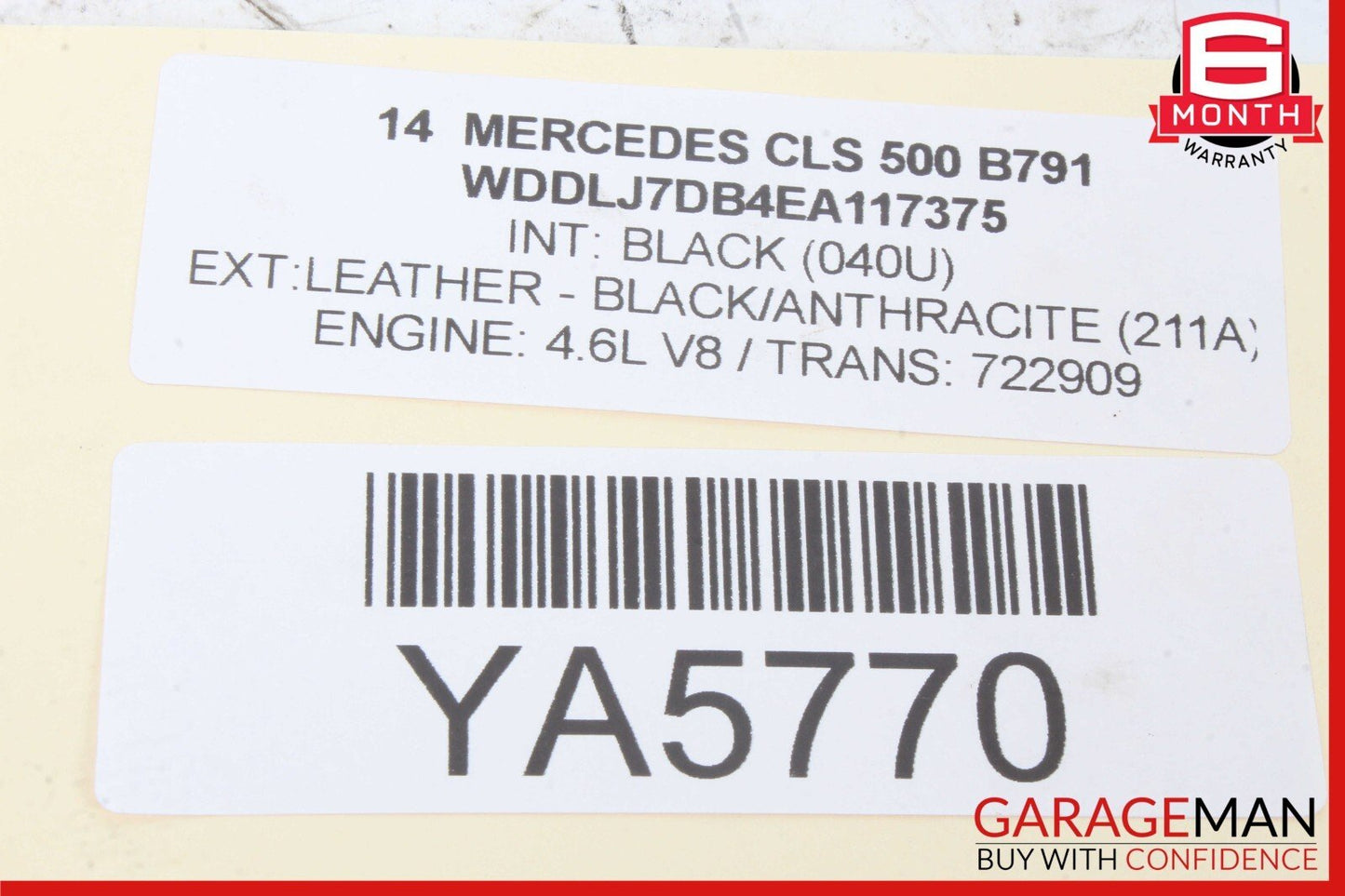 08-18 Mercedes W218 CLS500 C300 Front Left Side Door Control Module Unit OEM