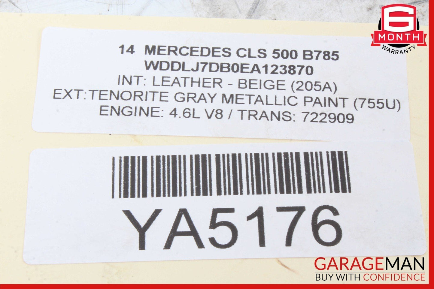 10-18 Mercedes W218 CLS500 Rear Left Side Suspension Level Hight Sensor OEM