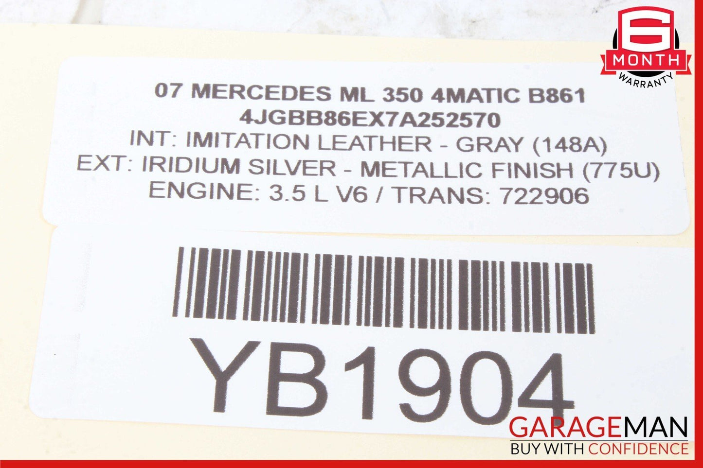 06-09 Mercedes W251 R350 GL450 ML350 Yaw Turn Rate Sensor Module Unit OEM
