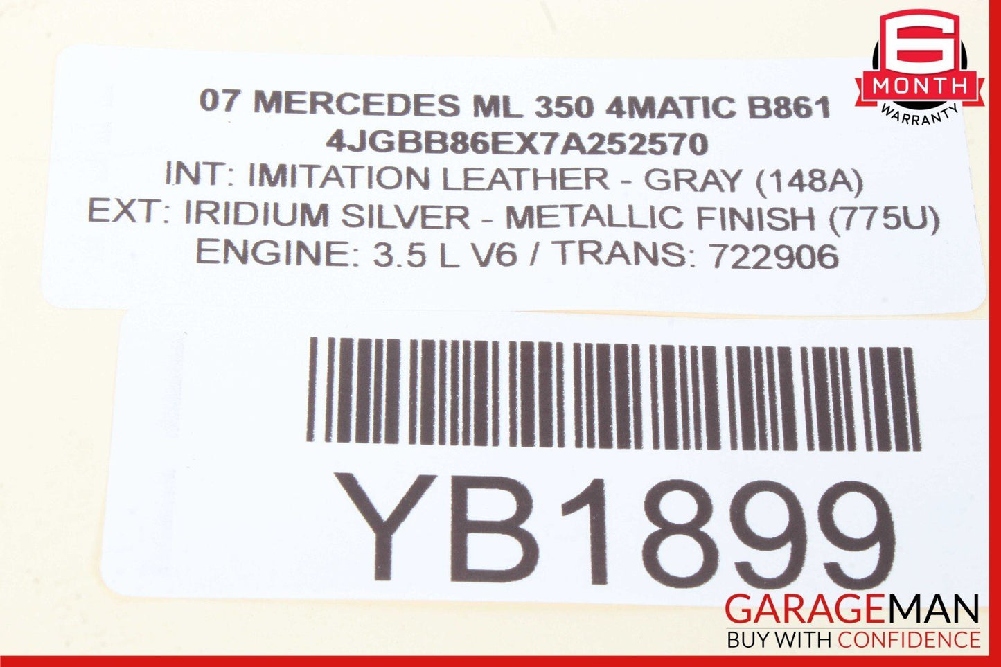06-13 Mercedes W164 ML350 GL450 R350 Front Right Side Door Control Module OEM