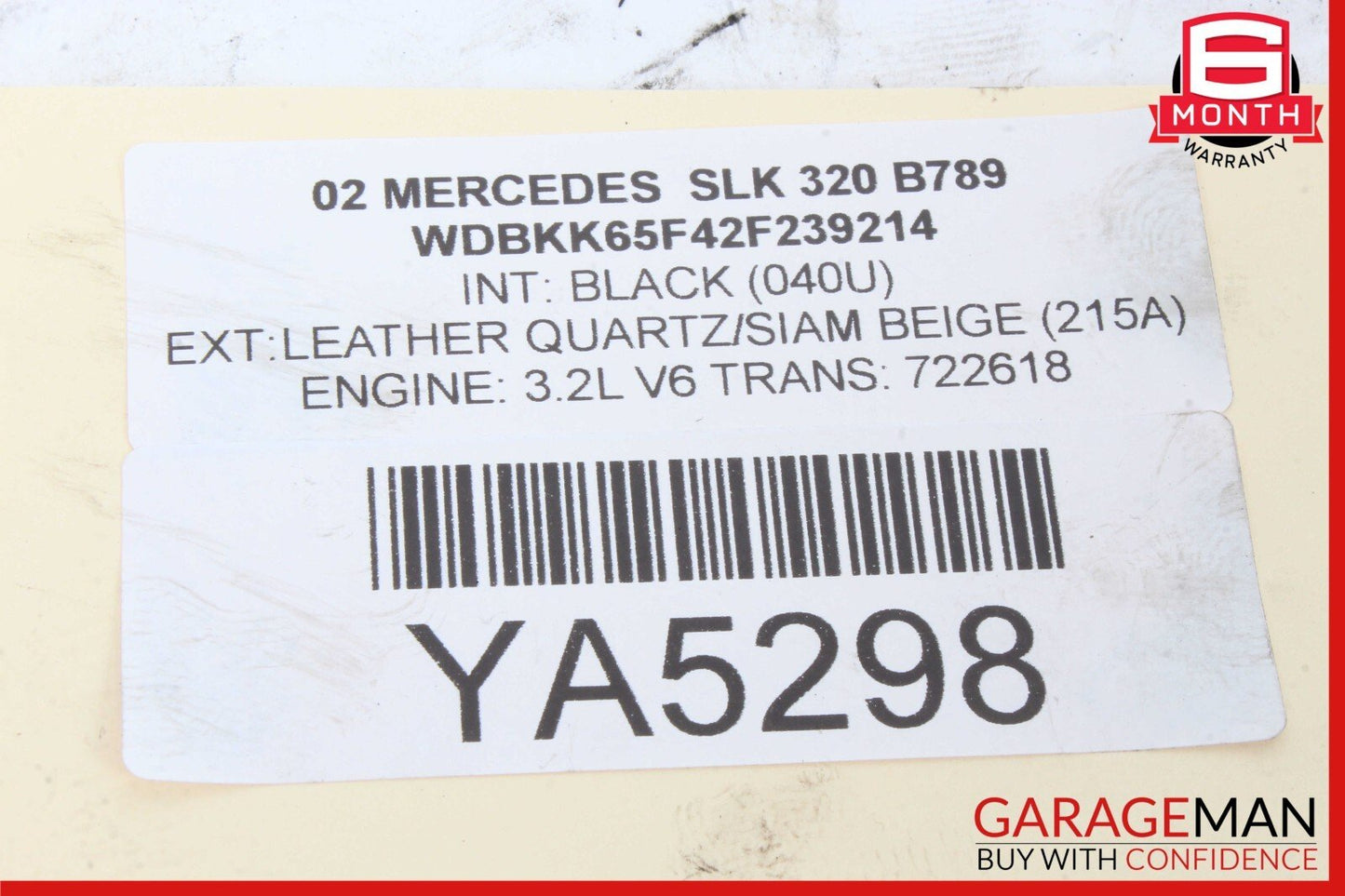 97-04 Mercedes R170 SLK230 Rear Right & Left Shock Absorber Coil Spring Set of 2