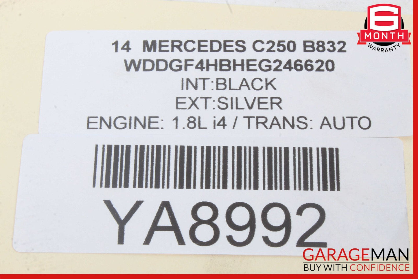 08-14 Mercedes W204 C250 Rear Trunk Tailgate Release Open Handle OEM