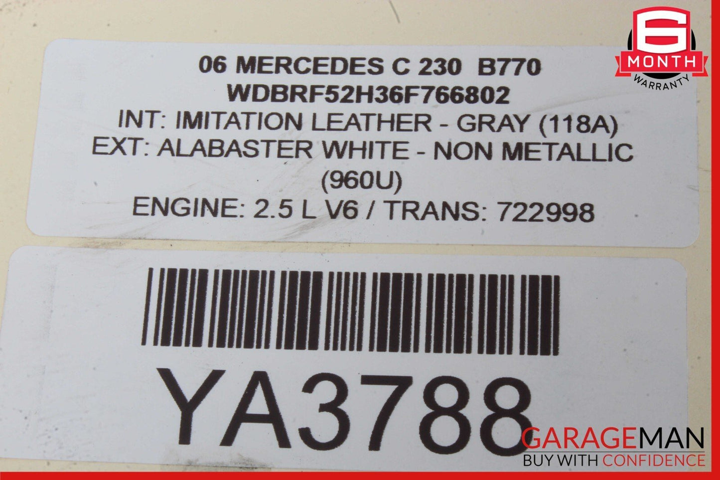 01-07 Mercedes W203 C230 C280 Rear Right & Left Side Shock Absorber Spring Set