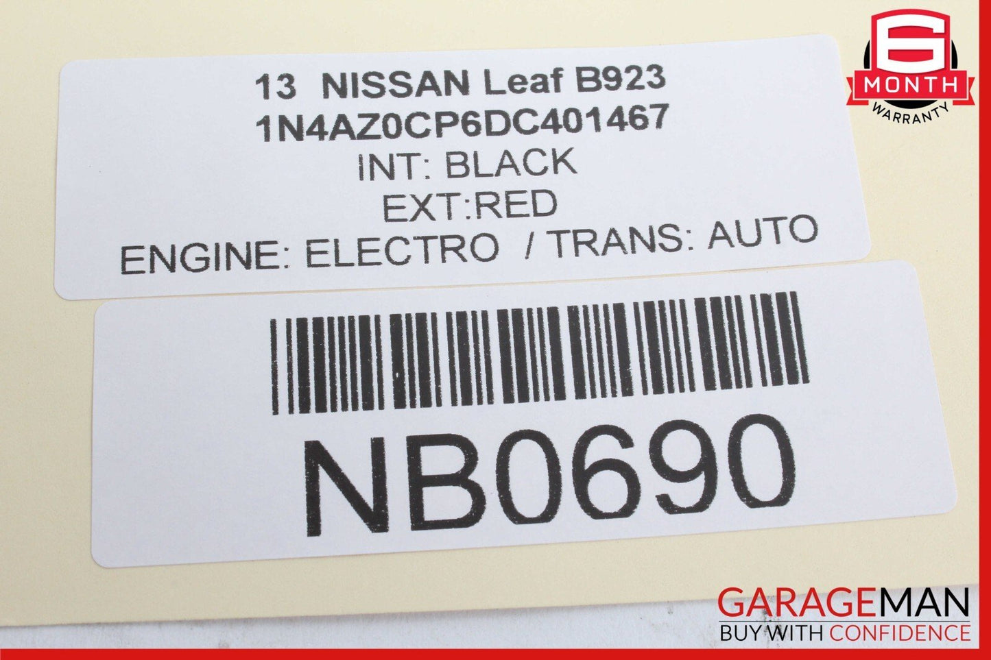 13-17 Nissan Leaf Start Stop Switch Button 2009DJ2357 OEM