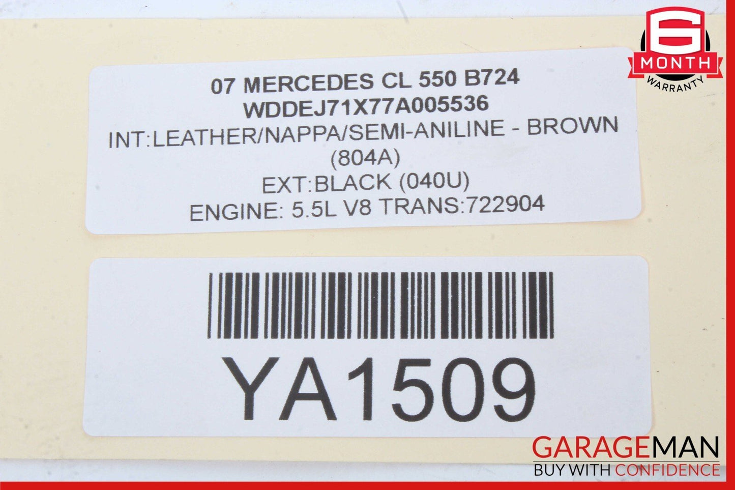 07-14 Mercedes W216 CL550 CL63 AMG Front Left Driver Seat Control Module OEM