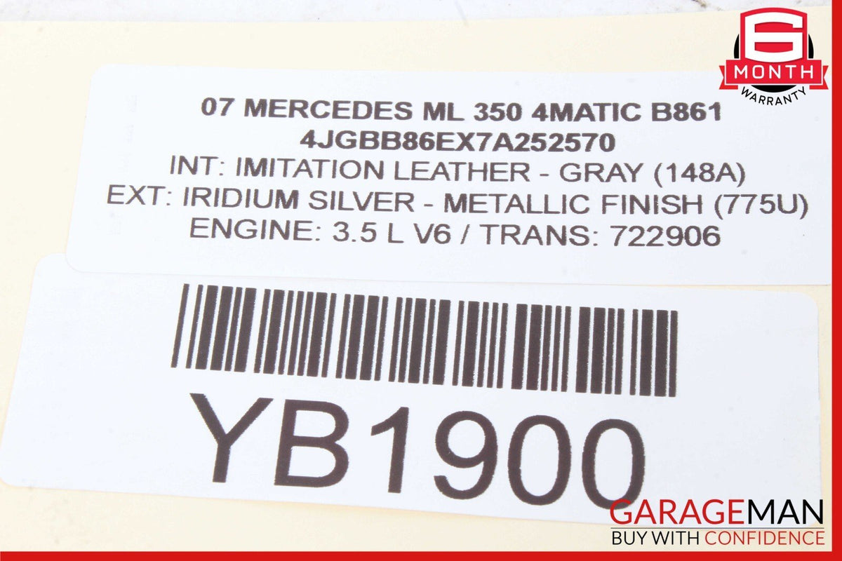 06-13 Mercedes W164 ML350 GL450 Front Left Driver Side Door Control Module OEM