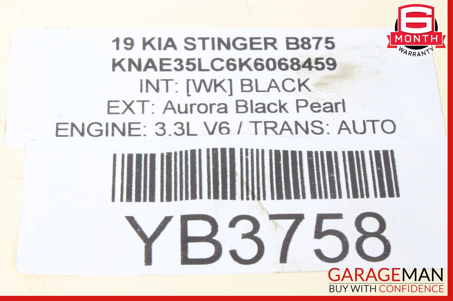 18-23 Kia Stinger Rear Right & Left Side Coil Spring Set of 2 Pc OEM