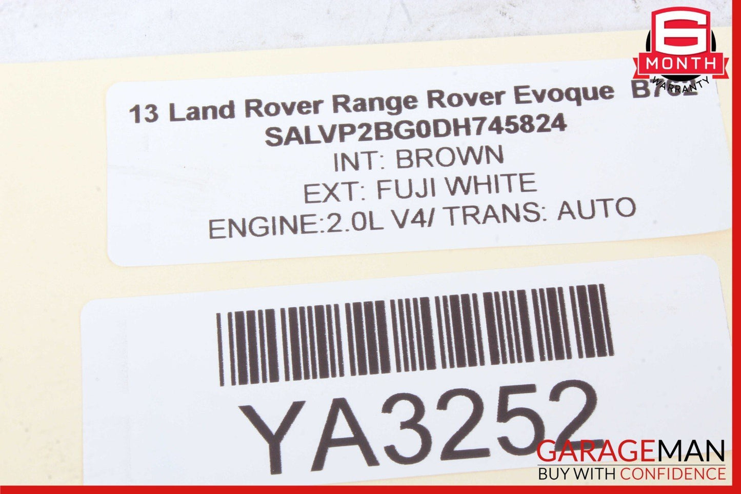 12-13 Range Rover Evoque L538 Rear Right / Left Side Door Control Module OEM