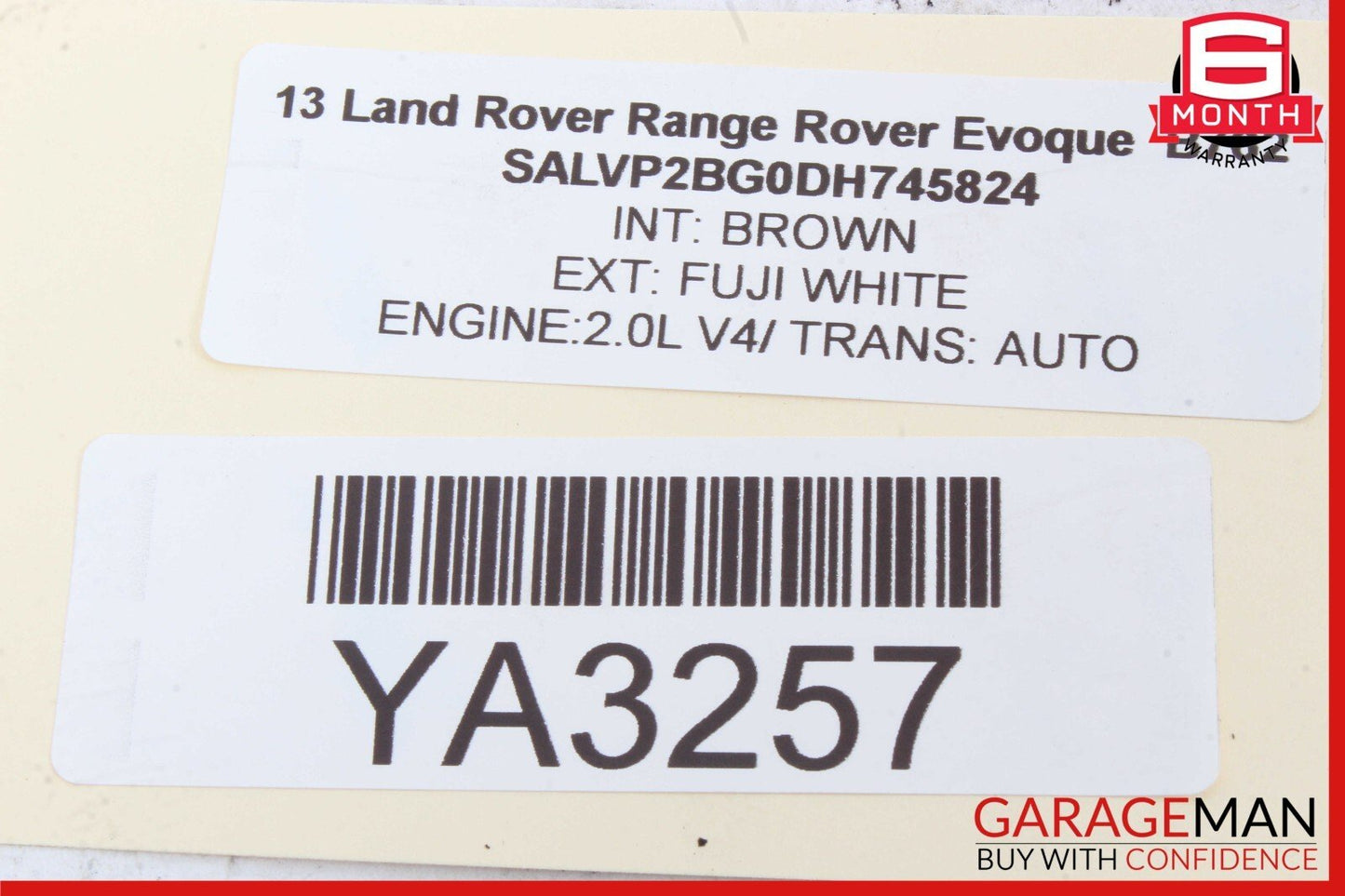 12-19 Range Rover Evoque L538 Wiper Motor Control Module Unit BJ32-17509-AC