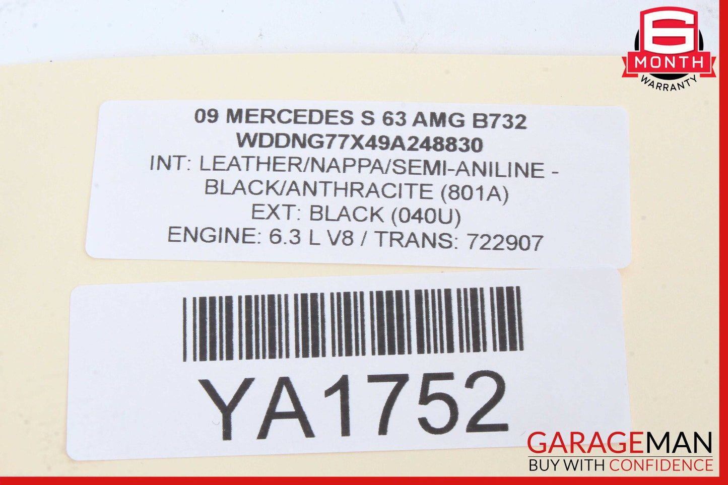 07-13 Mercedes W221 S550 S400 Rear Left / Right Side Door Controller Module Unit