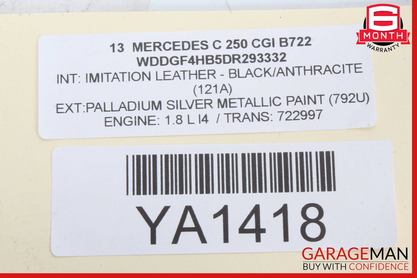 Mercedes W204 C250 GLK350 Sirius Satellite Radio Receiver 2128706489 OEM