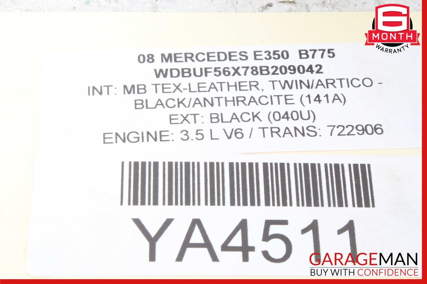 06-09 Mercedes W211 E350 CLK350 Right Passenger Side Engine Motor Mount OEM