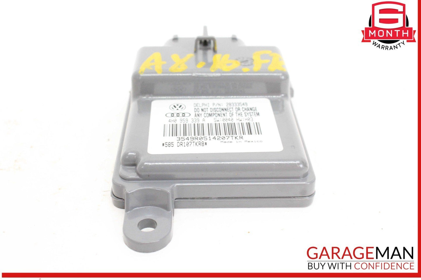 11-17 Audi A8 Front Right Seat Occupant Detection Module 4H0959339A Genuine