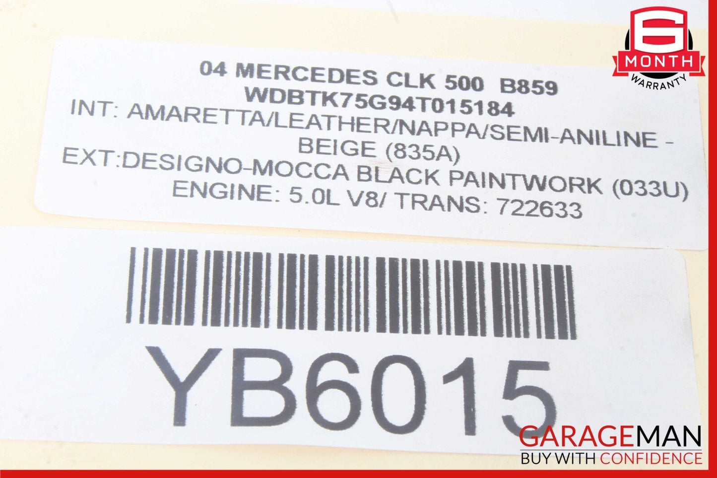 03-09 Mercedes W209 CLK500 Rear Right & Left Side Suspension Shock Coil Springs