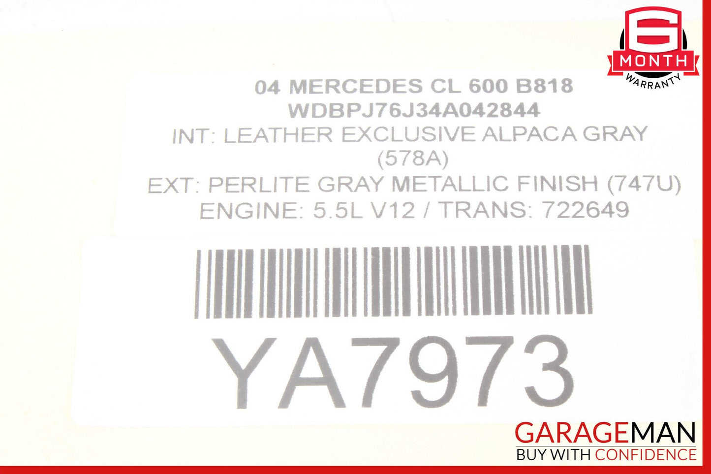 Mercedes W215 CL600 CLK500 E320 Anti Theft Alarm Module 2118209126 OEM
