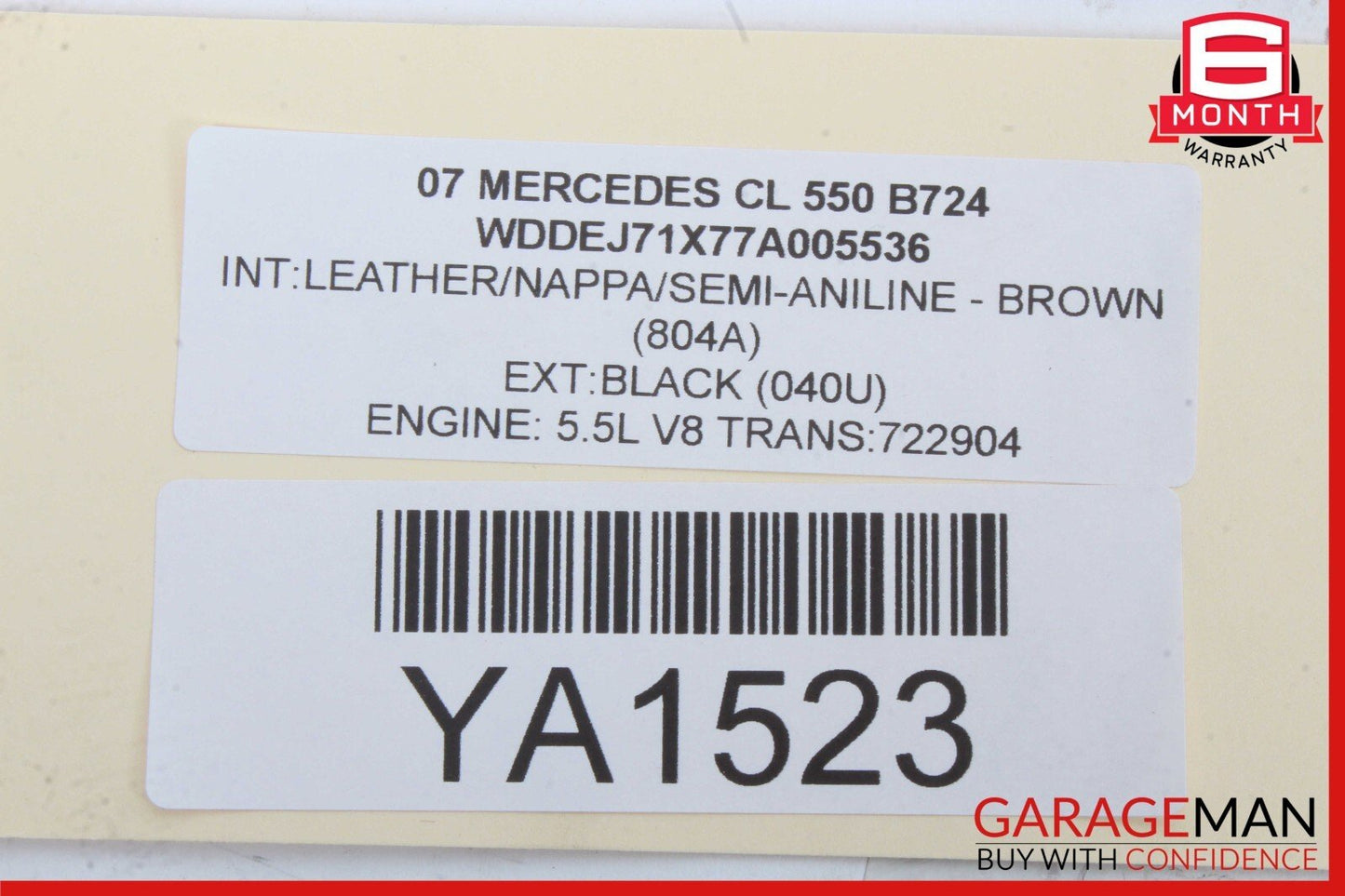 07-14 Mercedes W216 CL550 S550 Door Lock Switch Front Right Side 2218213151 OEM
