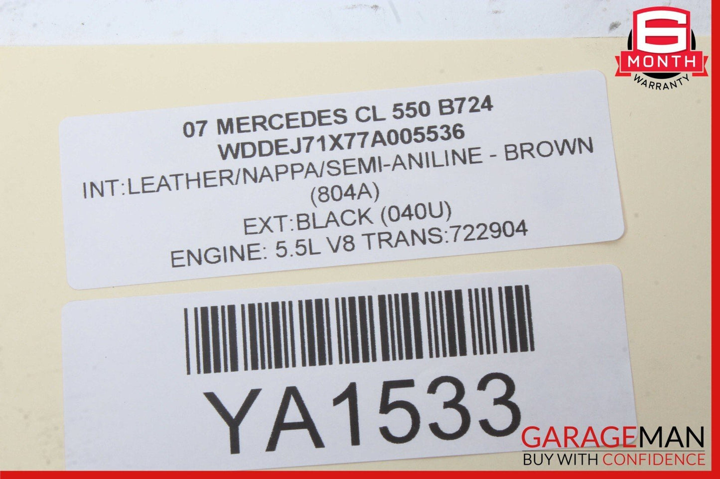 03-12 Mercedes W216 CL550 GL450 Front Left Side Seat Control Module Unit OEM