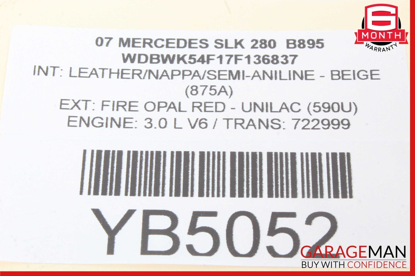 05-11 Mercedes R171 SLK280 SLK300 Heating Heated Seat Control Module Unit OEM